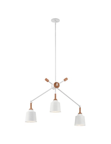 Elstead DANIKA E27 chandelier 3x60W White KL-DANIKA3
