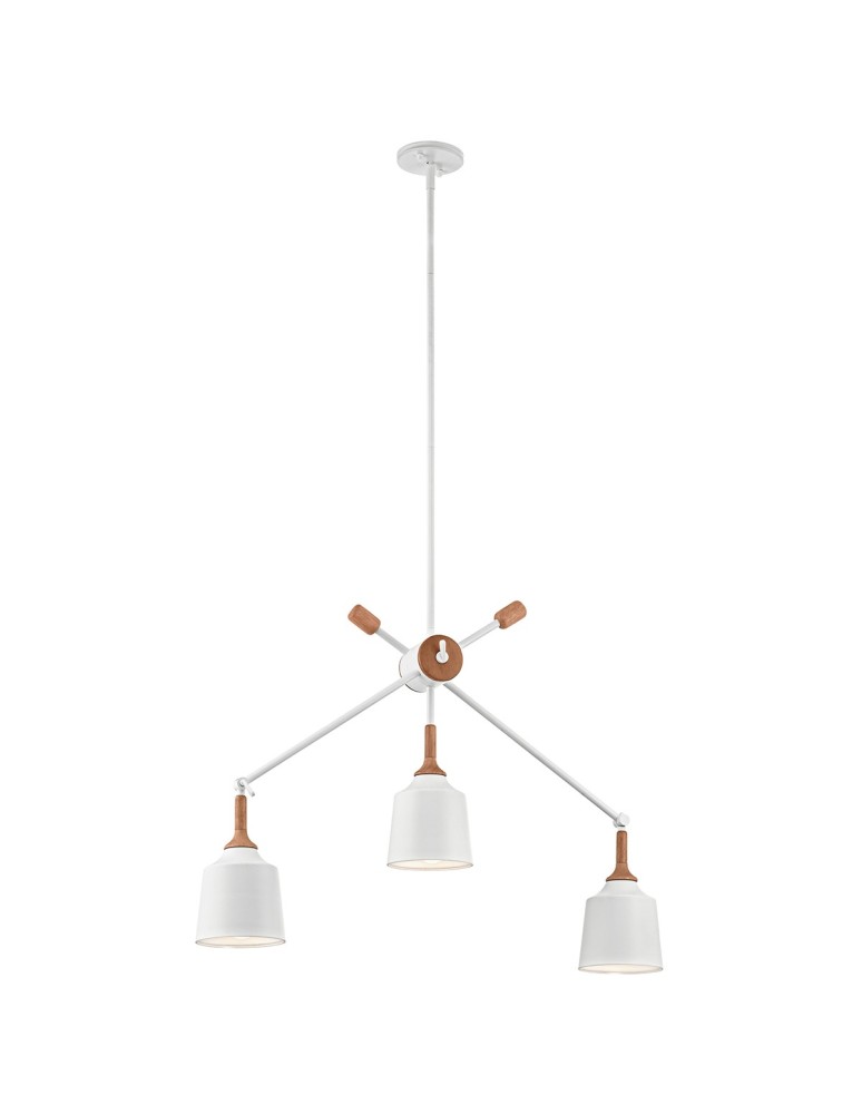 Chandeliers - Elstead DANIKA E27 chandelier 3x60W White KL-DANIKA3 - product kolory-swiatla.pl 1