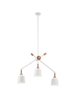Elstead DANIKA E27 chandelier 3x60W White KL-DANIKA3