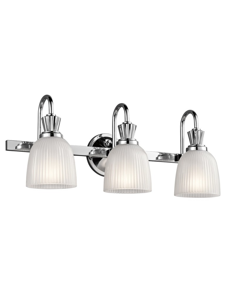 Bathroom wall lamps - Elstead CORA Wall lamp G9 3x3W IP44 Chrome KL-CORA3-BATH - product kolory-swiatla.pl 1