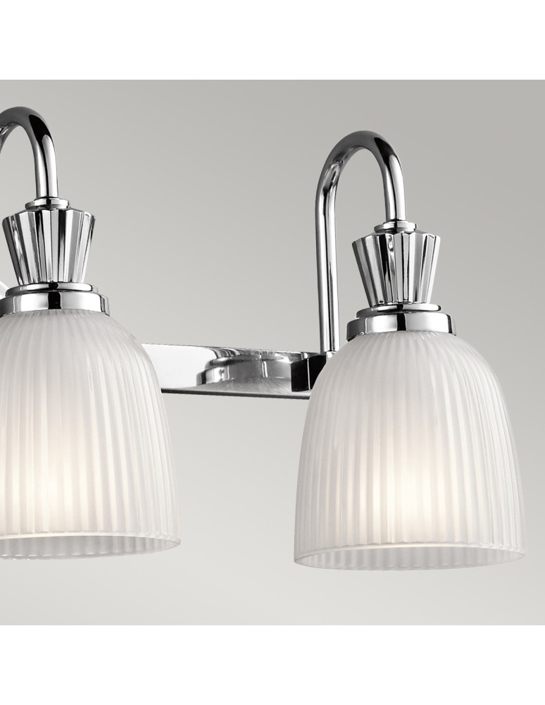 Bathroom wall lamps - Elstead CORA Wall lamp G9 3x3W IP44 Chrome KL-CORA3-BATH - product kolory-swiatla.pl 4