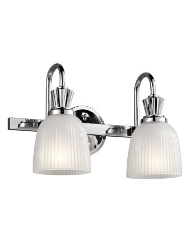 Elstead CORA Wall lamp G9 2x3W IP44 Chrome KL-CORA2-BATH
