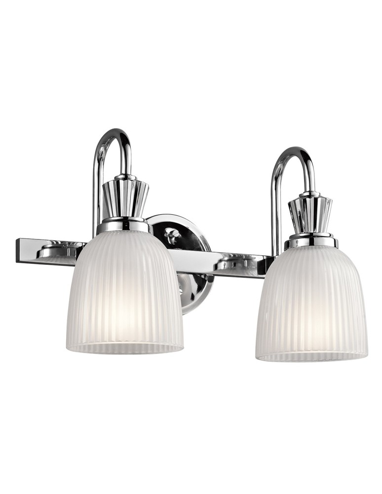 Bathroom wall lamps - Elstead CORA Wall lamp G9 2x3W IP44 Chrome KL-CORA2-BATH - product kolory-swiatla.pl 1
