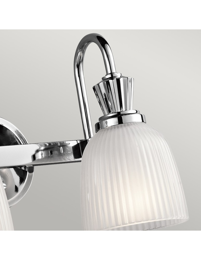 Bathroom wall lamps - Elstead CORA Wall lamp G9 2x3W IP44 Chrome KL-CORA2-BATH - product kolory-swiatla.pl 3