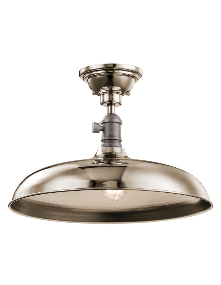Pendant lamps - Elstead COBSON Pendant E27 1x60W Brass KL-COBSON-P-PN - product kolory-swiatla.pl 2