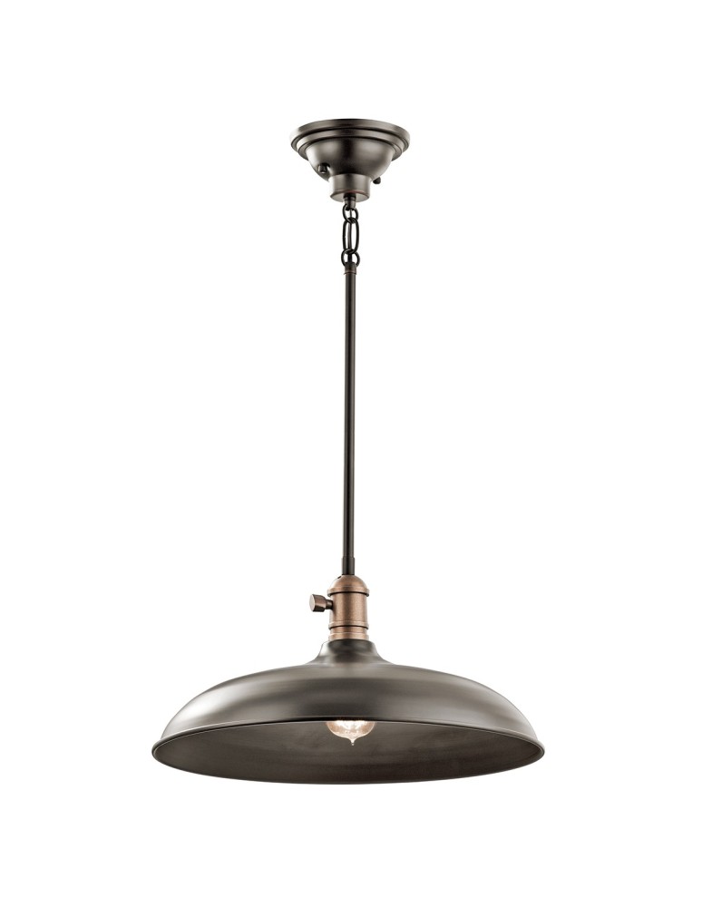 Pendant lamps - Elstead COBSON Pendant E27 1x60W Brass KL-COBSON-P-OZ - product kolory-swiatla.pl 1