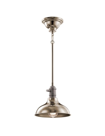 Elstead COBSON Pendant E27 1x60W Brass KL-COBSON-MP-PN