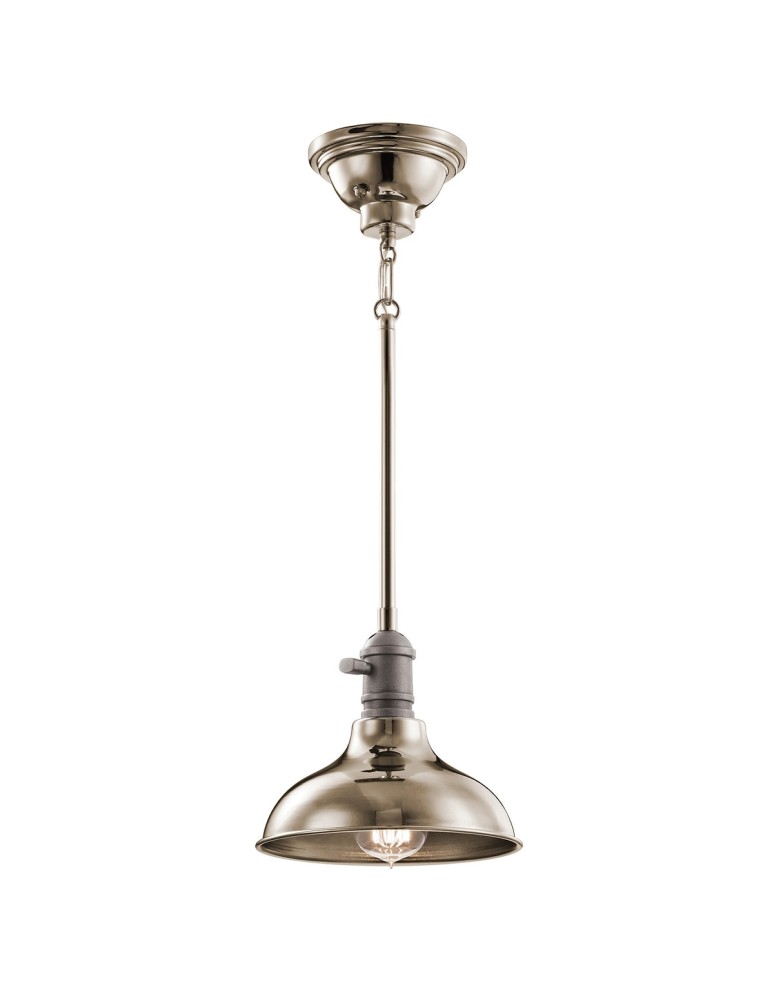 Pendant lamps - Elstead COBSON Pendant E27 1x60W Brass KL-COBSON-MP-PN - product kolory-swiatla.pl 1