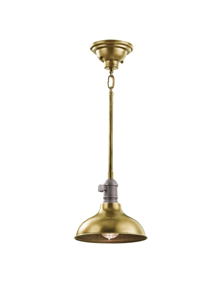 Pendant lamps - Elstead COBSON Pendant E27 1x60W Brass KL-COBSON-MP-BR - product kolory-swiatla.pl 1