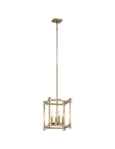 Elstead CAYDEN Pendant E14 4x60W Brass KL-CAYDEN-P-S