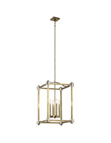 Elstead CAYDEN Pendant E14 4x60W Brass KL-CAYDEN-P-L