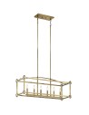 Elstead CAYDEN Chandelier E14 6x60W Brass KL-CAYDEN-ISLE