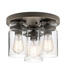 Ceiling lamps - Elstead BRINLEY Plafond E27 3x60W Nickel KL-BRINLEY-F-OZ - product 1