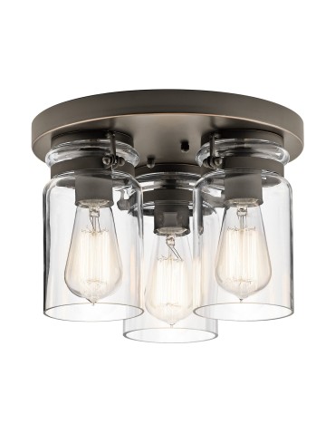 Elstead BRINLEY Plafond E27 3x60W Nickel KL-BRINLEY-F-OZ