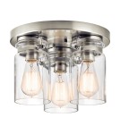 Ceiling lamps - Elstead BRINLEY Plafond E27 3x60W Nickel KL-BRINLEY-F-NI - product 1