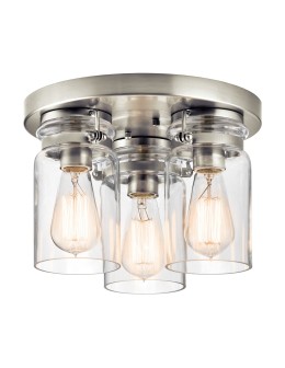 Elstead BRINLEY Plafon E27 3x60W Nikiel KL-BRINLEY-F-NI