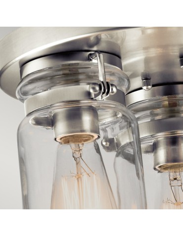 Elstead BRINLEY Plafond E27 3x60W Nickel KL-BRINLEY-F-NI - product 2