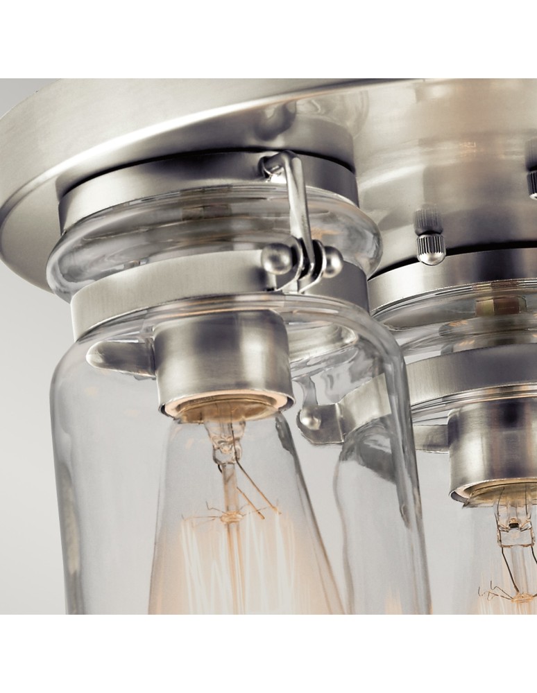 Ceiling lamps - Elstead BRINLEY Plafond E27 3x60W Nickel KL-BRINLEY-F-NI - product kolory-swiatla.pl 2