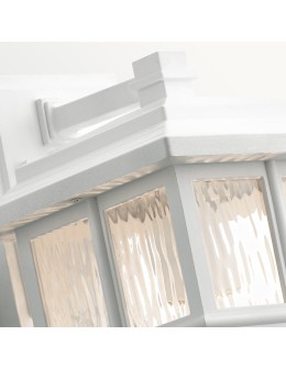 Elstead BEACON SQUARE Wall lamp E27 1x40W IP44 White KL-BEACON-SQUARE-M-WHT - product 2