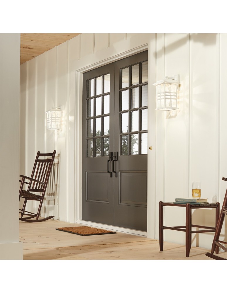 Outdoor wall lamps - Elstead BEACON SQUARE Wall lamp E27 1x40W IP44 White KL-BEACON-SQUARE-M-WHT - product kolory-swiatla.pl 4