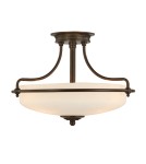 Retro ceiling lamps - Quoizel GRIFFIN 3x100W E27 QZ/GRIFFIN/SFSPN Ceiling light. - product 1