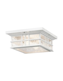 Elstead BEACON SQUARE Plafon E27 2x60W IP44 Biały KL-BEACON-SQUARE-F-WHT