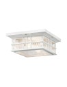 Elstead BEACON SQUARE Plafond E27 2x60W IP44 White KL-BEACON-SQUARE-F-WHT
