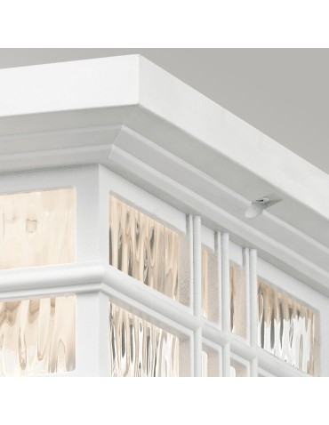 Elstead BEACON SQUARE Plafon E27 2x60W IP44 Biały KL-BEACON-SQUARE-F-WHT - produkt 2