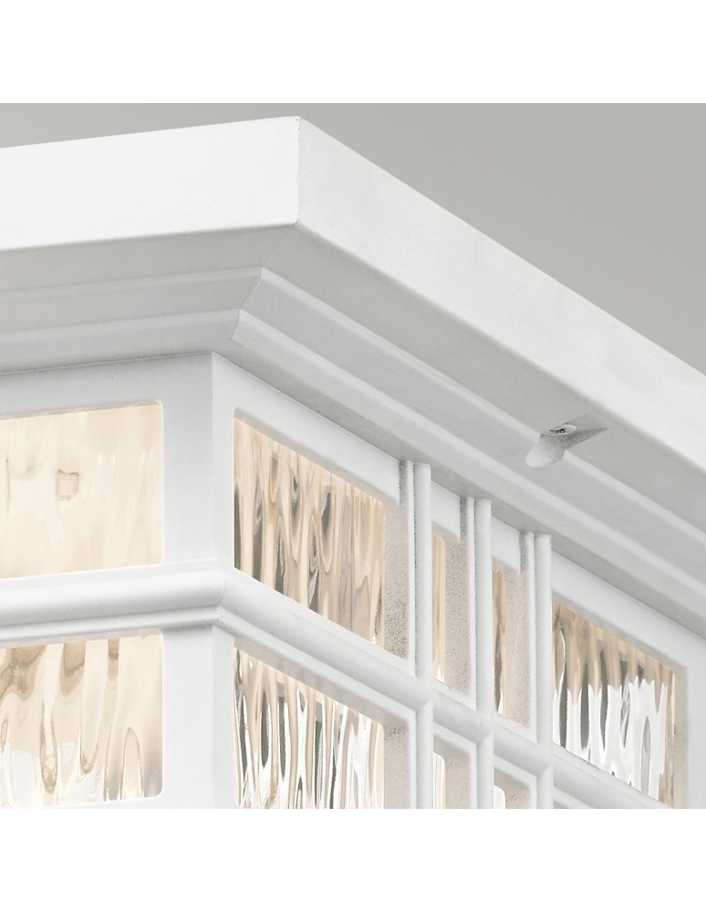 Outdoor ceiling lamps - Elstead BEACON SQUARE Plafond E27 2x60W IP44 White KL-BEACON-SQUARE-F-WHT - product kolory-swiatla.pl 2