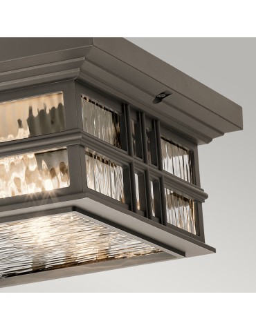 Elstead BEACON SQUARE Plafond E27 2x60W IP44 Antique Bronze KL-BEACON-SQUARE-F-OZ - product 2