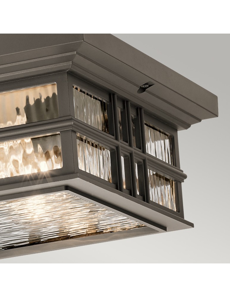 Outdoor ceiling lamps - Elstead BEACON SQUARE Plafond E27 2x60W IP44 Antique Bronze KL-BEACON-SQUARE-F-OZ - product kolory-swiatla.pl 2