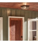 Outdoor ceiling lamps - Elstead BEACON SQUARE Plafond E27 2x60W IP44 Antique Bronze KL-BEACON-SQUARE-F-OZ - product 4