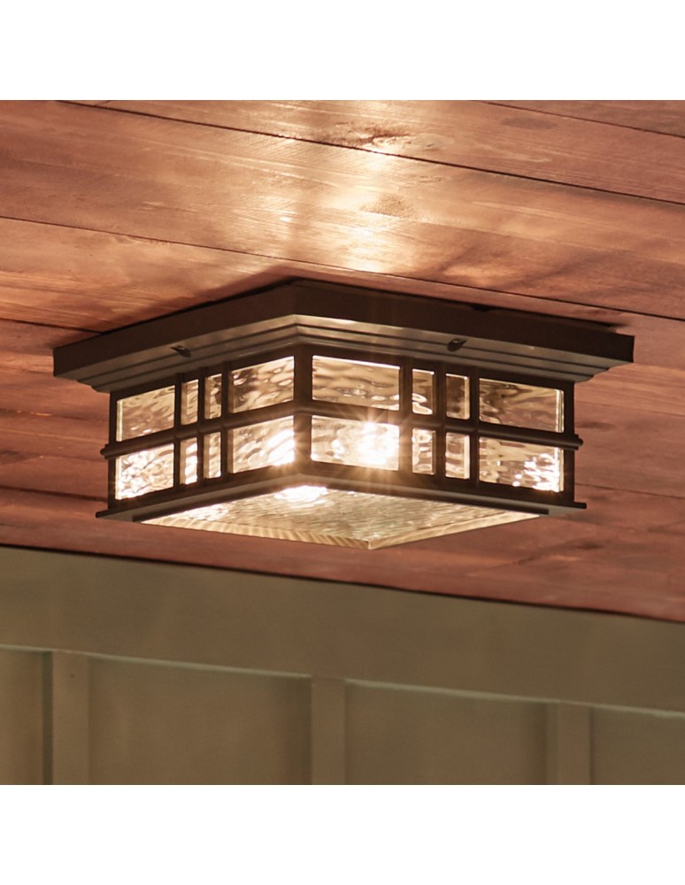 Outdoor ceiling lamps - Elstead BEACON SQUARE Plafond E27 2x60W IP44 Antique Bronze KL-BEACON-SQUARE-F-OZ - product kolory-swiatla.pl 5