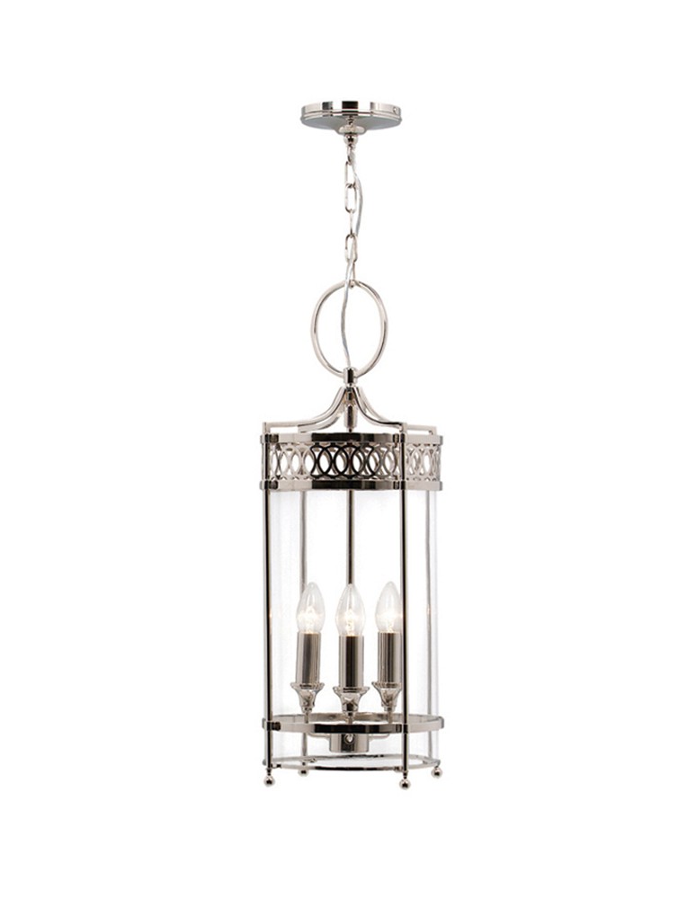 Hampton style chandeliers - Elstead GUILDHALL 3x60W E14 GH/P PN Pendant. - product kolory-swiatla.pl 1