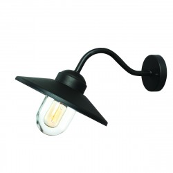 Elstead KLAMPENBORG Kinkiet E27 1x60W IP44 Czarny KLAMPENBORG-BK