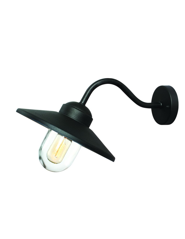 Outdoor wall lamps - Elstead KLAMPENBORG Wall lamp E27 1x60W IP44 Black KLAMPENBORG-BK - product kolory-swiatla.pl 1