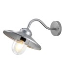 Outdoor wall lamps - Elstead KLAMPENBORG Wall lamp E27 1x60W IP44 Silver KLAMPENBORG - product 1