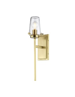 Elstead ALTON Wall lamp E27 1x40W IP44 Brass KL-ALTON1-BATH-BB