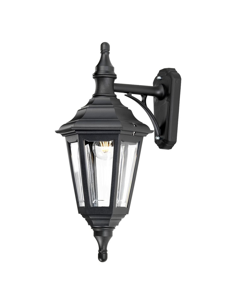 Outdoor wall lamps - Elstead KINSALE Wall lamp E27 1x100W IP44 Black KINSALE-WALL - product kolory-swiatla.pl 1