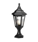 Standing garden lamps - Elstead KINSALE Outdoor Standing E27 1x100W IP44 Black KINSALE-PED-POR - product 1