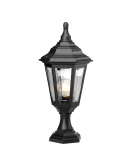 Elstead KINSALE Outdoor Standing E27 1x100W IP44 Black KINSALE-PED-POR