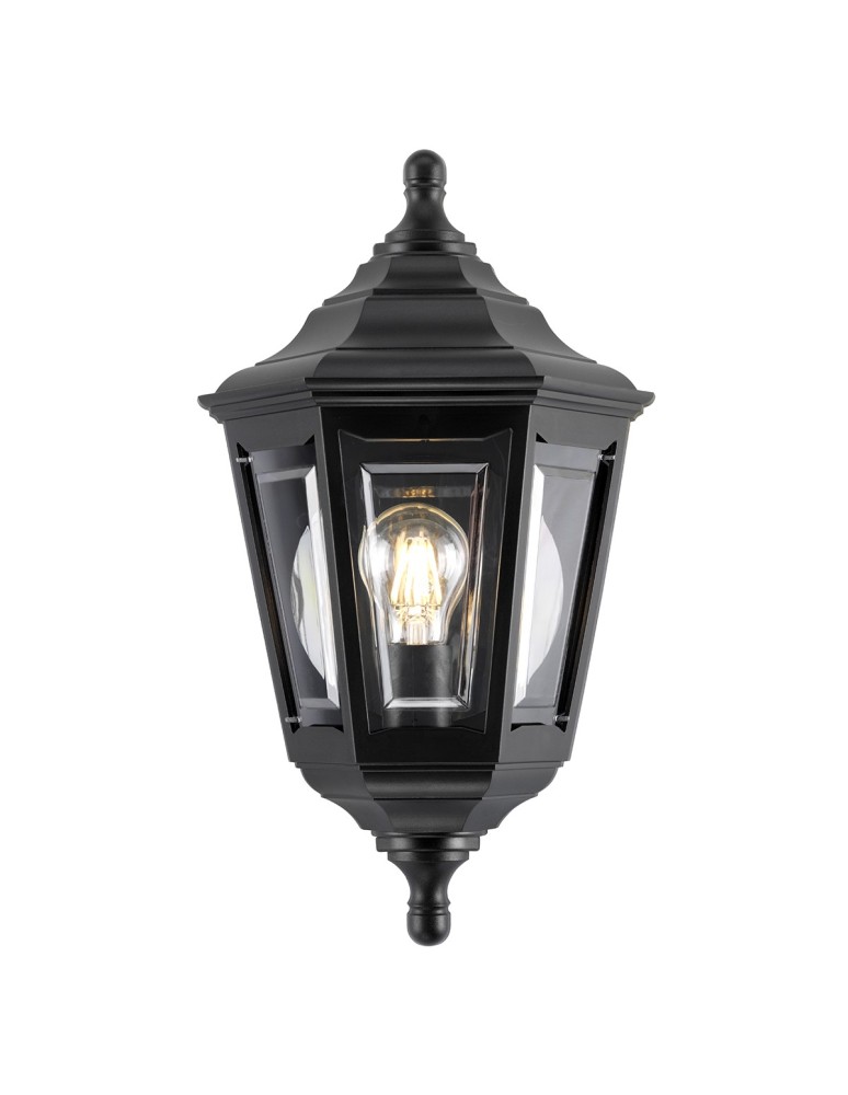 Outdoor ceiling lamps - Elstead KINSALE Plafond E27 1x100W IP44 Black KINSALE-FLUSH - product kolory-swiatla.pl 1