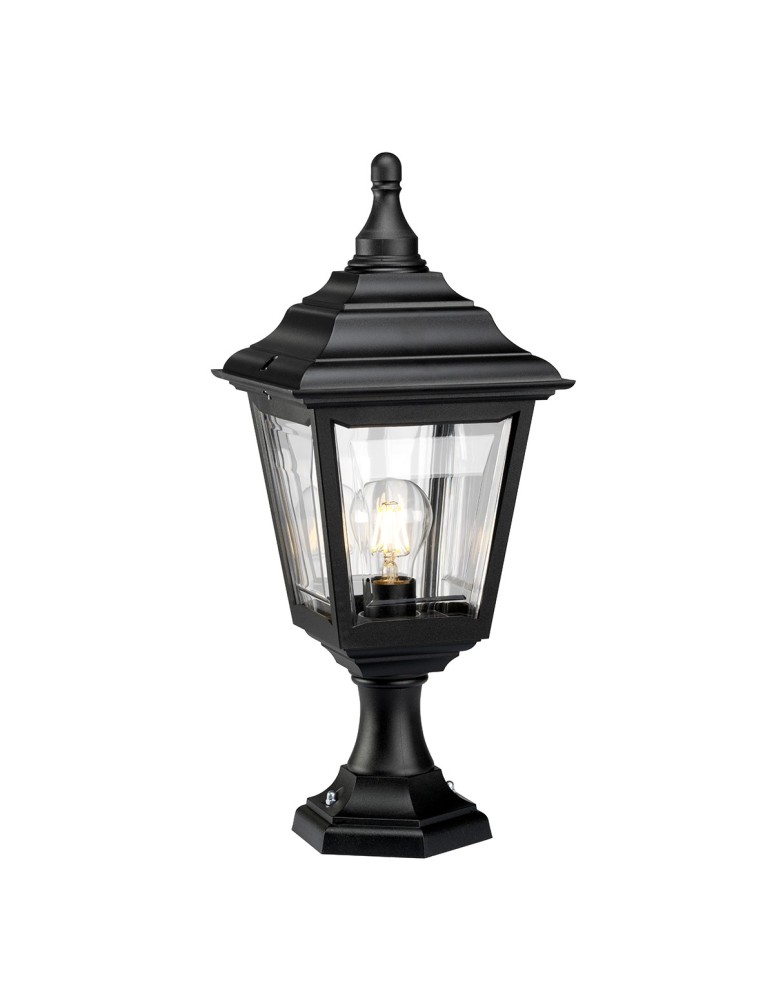 Standing garden lamps - Elstead KERRY Outdoor Standing E27 1x100W IP44 Black KERRY-PED-POR - product kolory-swiatla.pl 1