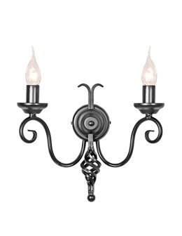 Elstead Lighting Interior Kinkiet HARLECH 2x60W E14 HR2A BLACK