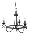 Elstead Lighting Interior Hanging HARLECH 3x60W E14 HR3A BLACK.