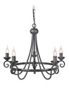 Elstead Lighting Interior Hanging HARLECH 5x60W E14 HR5 BLACK.
