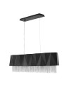 Elstead ZUMA Pendant E27 6x60W Black/Silver HK-ZUMA-ISLE-SBS
