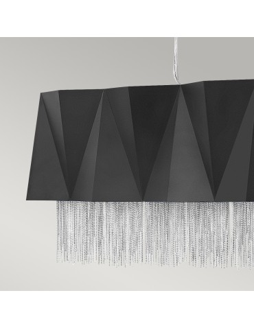 Elstead ZUMA Wisząca E27 6x60W Czarny/Srebrny HK-ZUMA-ISLE-SBS - produkt 2