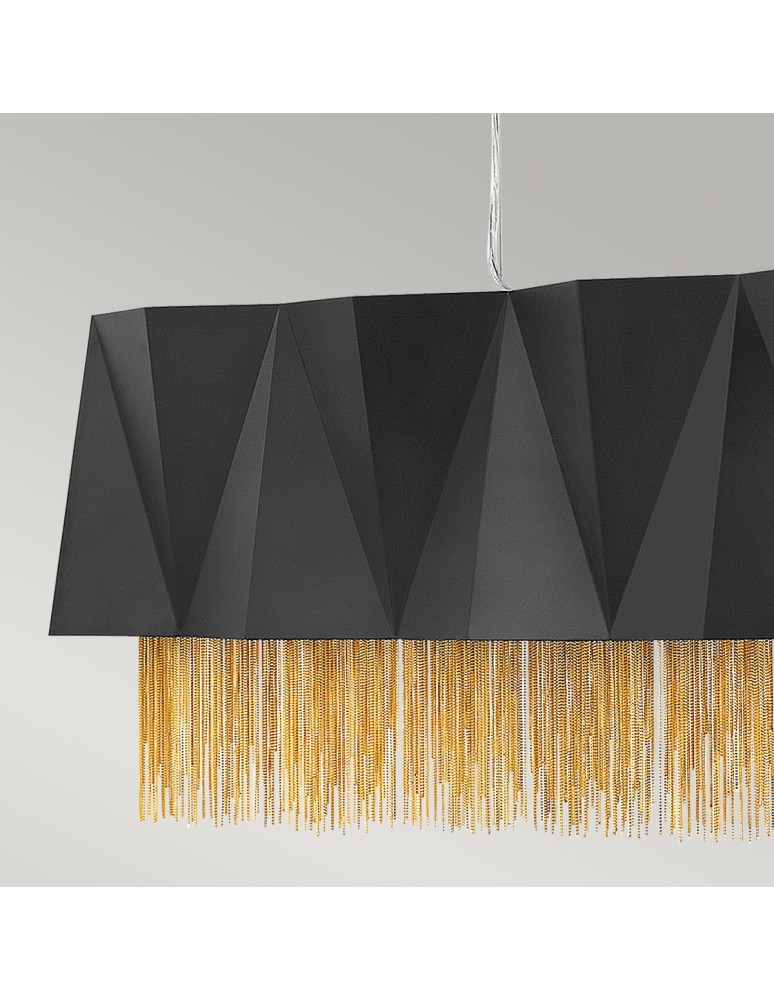 Pendant lamps - Elstead ZUMA Pendant E27 6x60W Black/Gold HK-ZUMA-ISLE-SBG - product kolory-swiatla.pl 3