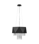 Pendant lamps - Elstead ZUMA Pendant E27 6x60W Black/Silver HK-ZUMA6-SBS - product 1